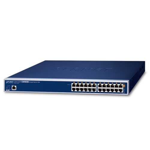 Planet HPOE-1200G 12-Port Gigabit IEEE 802.3at PoE+ Managed Injector Hub